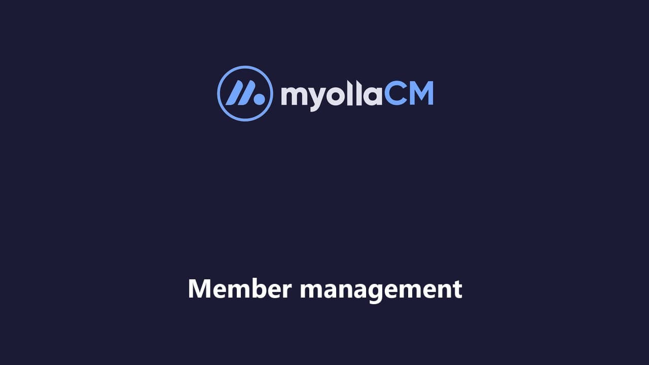 Member management demo video